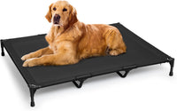 Love&go Elevated Dog Bed with Metal Frame - XL - Black / XLarge- 44x34x5.5 inch