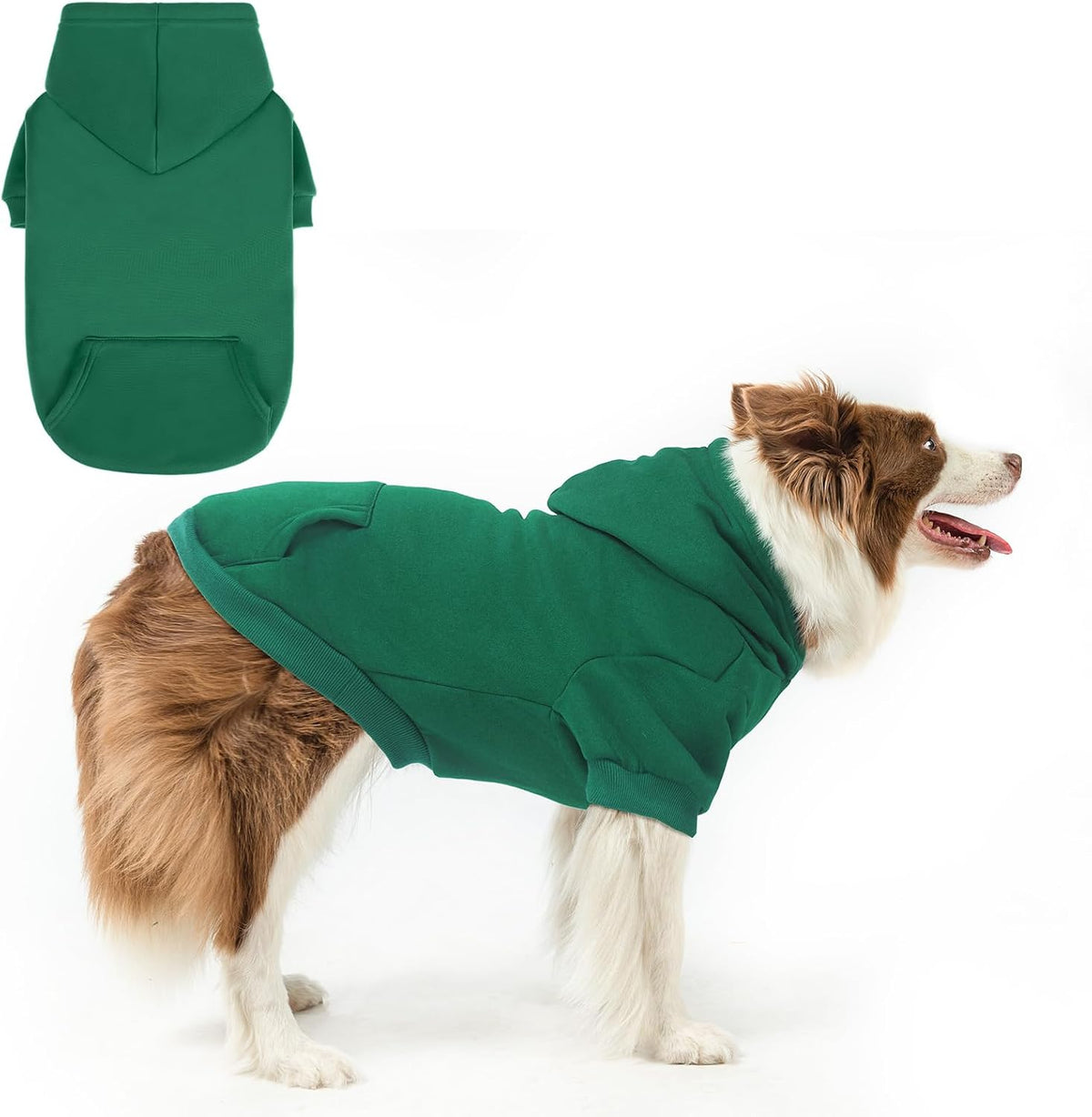 Security Dog Hoodie for Small Medium Large Dogs Boys Girls – Essentials for Dogs - Green(with Pocket) / Large