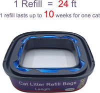 4 Pack Cat Litter Refill Bags Cartridges Compatible with Genie Cat - image 2