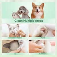 Pet Wipes for Dogs & Cats - Aloe Vera / 3 Packs-300 counts - image 4