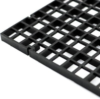 Aquarium Fish Tank Divider Plastic Egg Crate Filter Bottom Tray - L 6pcs Black - image 3