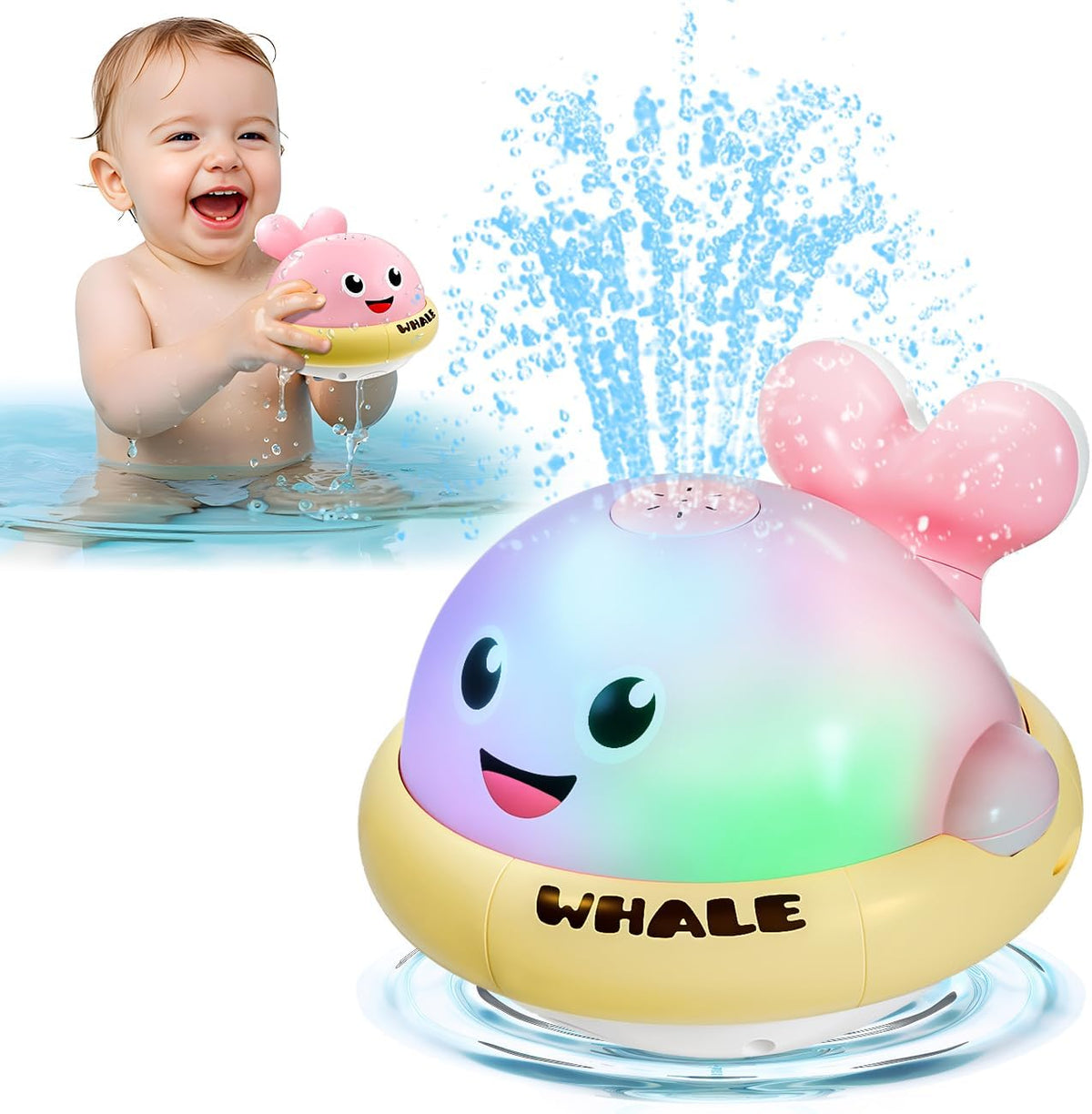 Bath Toys for Kids Age 1-3 - Pink