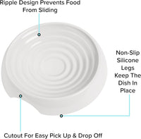 CatGuru whisker friendly shallow cat bowl, 6.6 inch with non-slip base - view 4