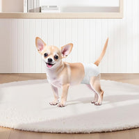 VEVOR Disposable Dog Diapers, Super Absorbent Female Dog Diapers, 360° Leak-Proof Female Doggy Pet Diaper with Wetness Indicator for Heat Period, Training, Incontinence - S, 96 Count (2 Packs of 48)
