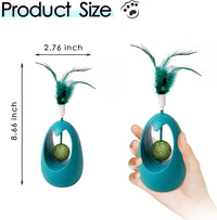 Interactive Cat Toy Tumbler with Catnip Ball