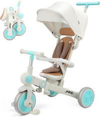 JMMD 7-in-1 Toddler Tricycle for Ages 1-5 - Mint