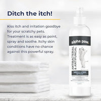 Smiling Paws Pets Advanced Chlorhexidine & Ketoconazole Spray for Cats & Dogs Spray 8oz