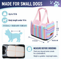 Console Dog Car Seat for Small Dogs to – Essentials for Dogs - Colorful 2 / Small - image 4