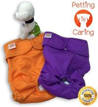 PETTING IS CARING Dog Diapers Washable & Reusable Female and Male Dog - L / Solid - image 3