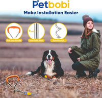 Petbobi Dog Tie Out Cable and Stake - 50 ft (120 lbs) / Blue - image 3