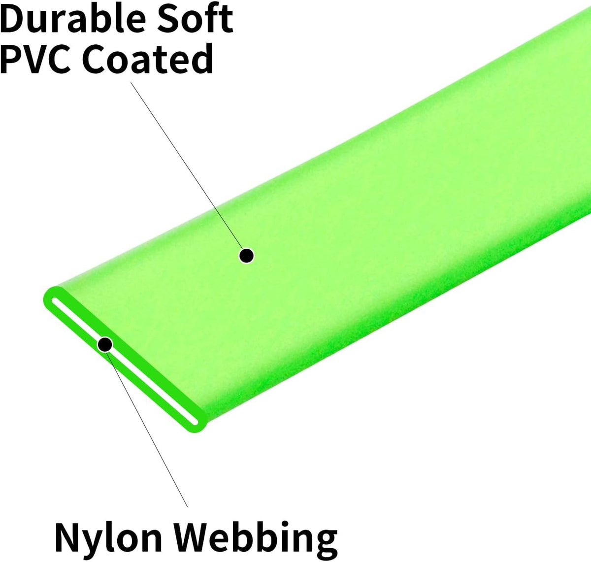 Waterproof Dog Training Leash 50FT 30FT 15FT 10FT 5FT Heavy Duty - 10FT / Transparent Green - image 4