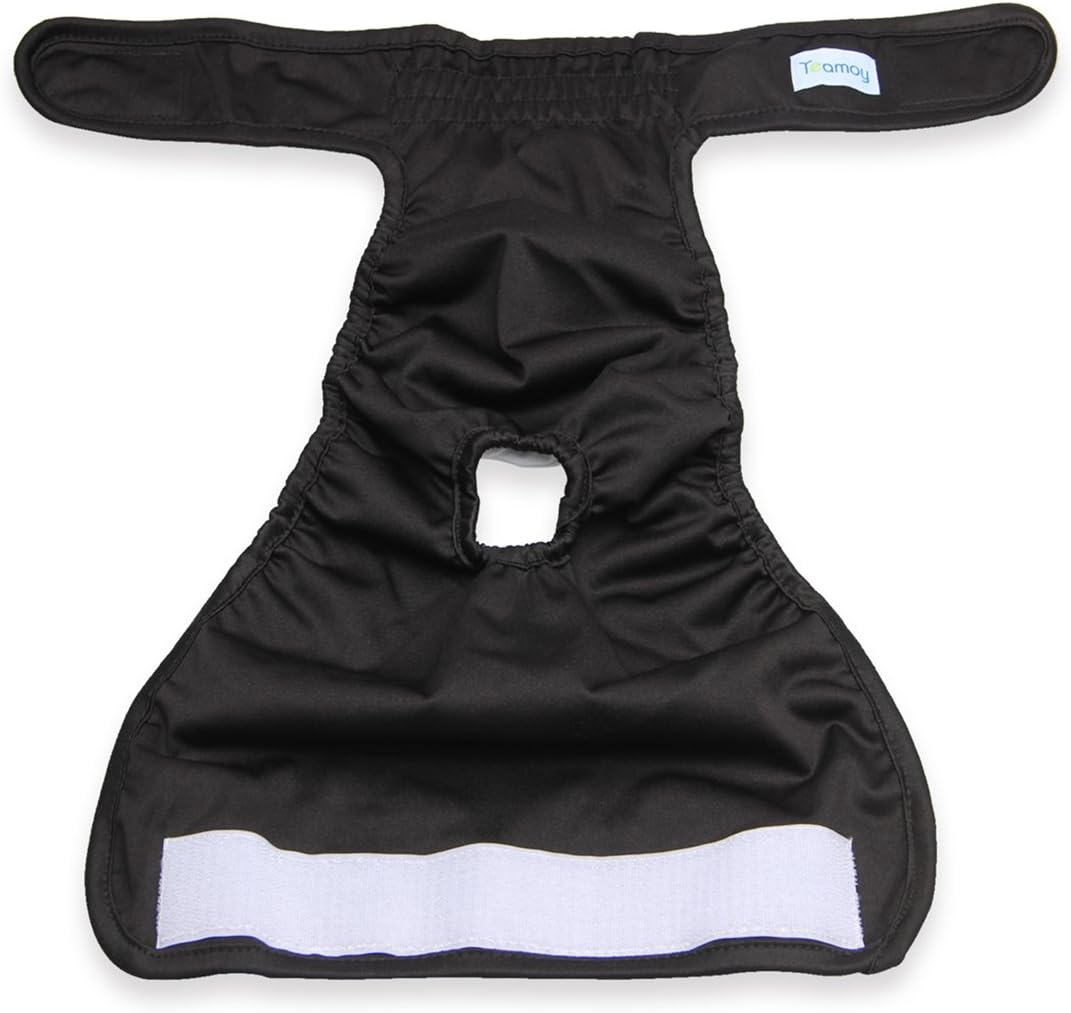 Teamoy Female Dog Diapers, Washable Doggie Period Diaper - XS (Pack of 4) / Black+ Purple+ Green+ Rose Red (4pcs) - image 3