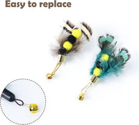 Cat Insect Feather Toys Replacement Cat Toy Wand Refills - Style 7 - image 3