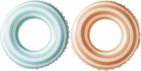 BAITEMJIA striped inflatable swimming pool float swim ring for kids ages 5 to 10 - view 4