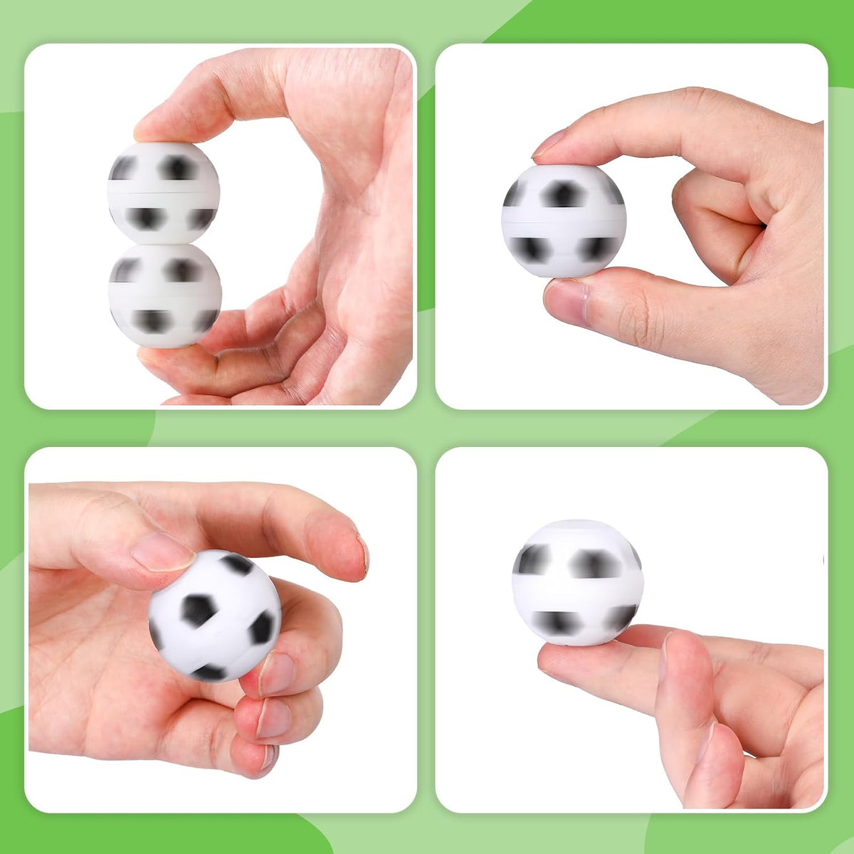 SCIONE 36 Pack Football Fidget Spinner Football Party Favors for Kids – Fun for Kids & Family - Soccer Ball - image 3