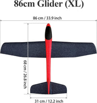 HAWK'S WORK 2 CH RC Airplane, RC Plane Ready to Fly - Glider XL - image 3