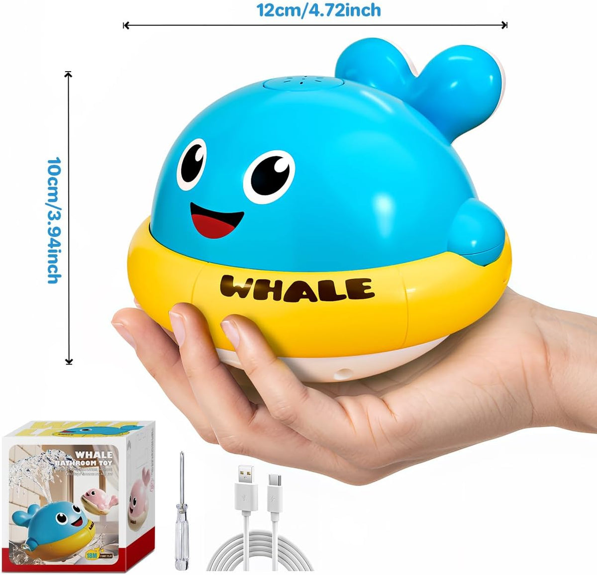 Bath Toys for Kids Age 1-3 - Blue - image 3