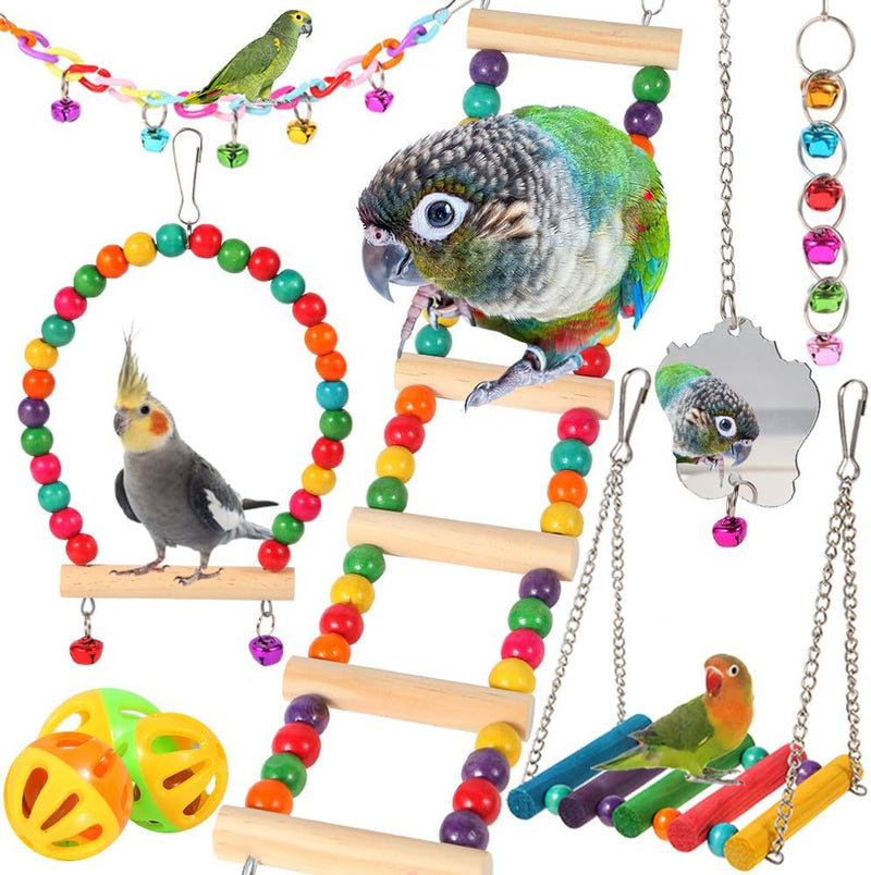 YIXUND Bird Toys for Parakeets, Parrots, Conures, Cockatiels