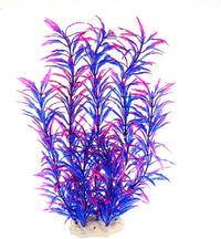 DSkoiph 2 pcs Aquarium Decor Plastic Plants Extra Large 21 Inches - Purple - image 3