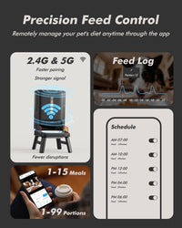 Automatic Dog Feeder for Large Breed, Elevated Stand - 2.4G & 5G WiFi Control - image 3