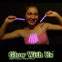Glow With Us 50 pack of 4 inch orange glow sticks with necklace strings - view 11