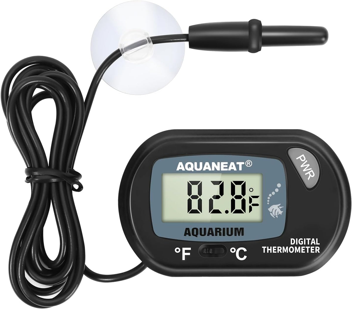 AQUANEAT Aquarium Thermometer, Fish Tank Thermometer - 1 Pack
