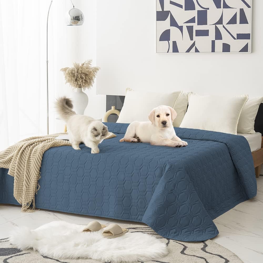 Tcksstex Waterproof Blanket Couch Cover for Dogs Pet Bed Protector – Essentials for Dogs - Navy Blue / 68x82Inch (Pack of 1) - image 2