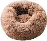 Cat Bed for Indoor Cats, Mini Plush Self Warming Kitten Bed - Small 20'' / Coffee