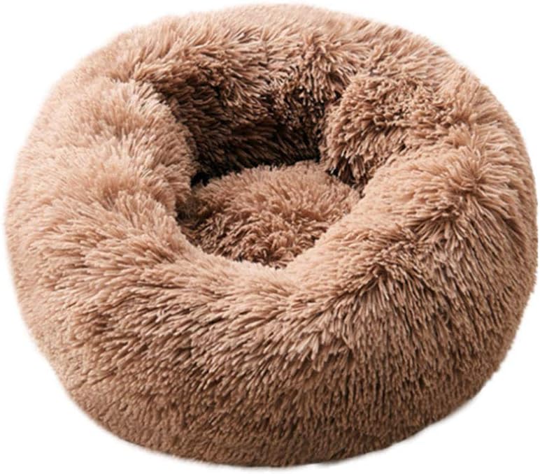 Cat Bed for Indoor Cats, Mini Plush Self Warming Kitten Bed - Small 20'' / Coffee