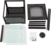 REPTI ZOO Amphibian Habitat Tank 10 Gallon, Full Vision Glass Reptile Terrarium 12" x 12" x 18", Vertical Reptile Tank with Deep Base & Top Screen Ventilation