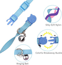 12 PCS Breakaway Cat Collars with Bell Colorful Soft Safety Buckle - image 4