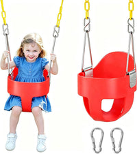 DECORLIFE Toddler Swing, Baby Swing Outdoor - Red - 1 Pack