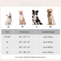 JOEJOY Cute Dog Bed Medium Size Dog - Cozy Clouds Grey / S PLUS (25"x21"x7") - image 4