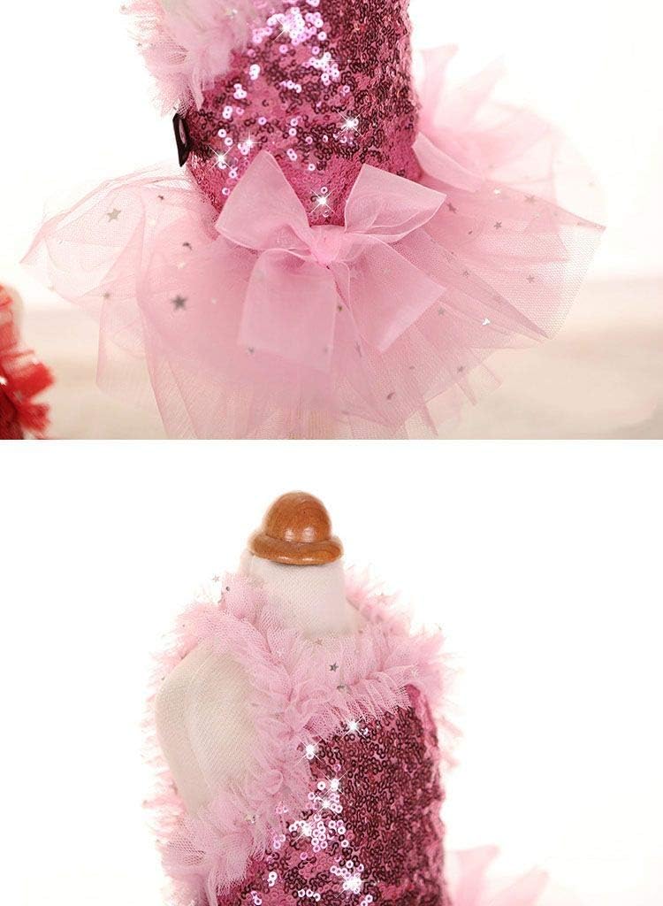 Fashion Sweet Puppy Dog Blingbling Princess Skirt Pet Dog Lace Cake - image 3
