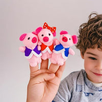 7-pack of plush 5 little monkeys finger puppets for kids storytelling - view 6
