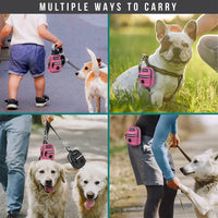 PetAmi Dog Poop Bag Holder for Leash - Pink / 1 Count (Pack of 1) - image 2