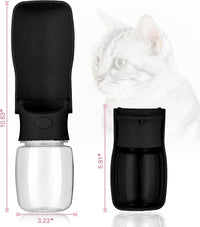 Portable Dog Water Bottle - Black / 12oz - image 3