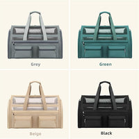 Cat Carrier Bag,Soft Sided Ventilated Pet Carrier for Small Dog Airline Approved Travel Puppy Carrier with Breathable Mesh, Foldable Portable for Outdoor Car