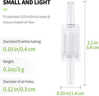 Pawfly Aquarium Check Valves Plastic One Way Non-Return Check Valve - Clear / 6 Pack - image 2