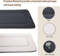 Magic Dog Bed - Soft Crate Pad Mat for Medium/Large Dogs, 36 Inch Machine Washable Kennel Pad with Non-Slip Bottom, Dark Gray