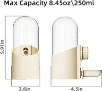 Automatic Hanging Bird Water Bottle - No Drip Cage Mounted Waters Feeder for Parakeets, Cockatiels, Budgies, Lovebirds, Finches, Canaries, Parrots (Bird Cage Accessories Travel Essential)
