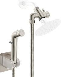 Dog Shower Attachment Metal - Gray / 1/2" Indoor Shower Diverter
