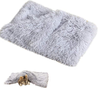 Ksquares Mini Blankets Small Cat Blanket for Tiny Pets - for puppy pets less than 2.5kg / Light Grey
