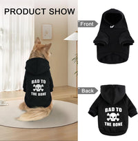 Dog Basic Hoodie Soft Dog Clothes Cold Weather Sweaters for Medium - Skull / XXL (Back: 30.71",Chest:37", 55-80lbs) - image 2