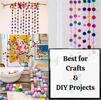 Loty Store 50PCS Cat Toys Balls 3CM,Soft Colorful Pompoms Ball Cat Chew Toy Kitten Pet Toy, Scratching Balls Toy Interactive Pet Supplies for Cats Kittens Dog