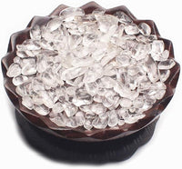 WAYBER 1 Lb/460g Natural White Clear Quartz Crystal Stones Irregular Aquarium Pebble Decorative Rocks Gravels Sands for Turtle Tank//Terrarium/Flowerpot/Vase Decoration (Fill 1 Cup)