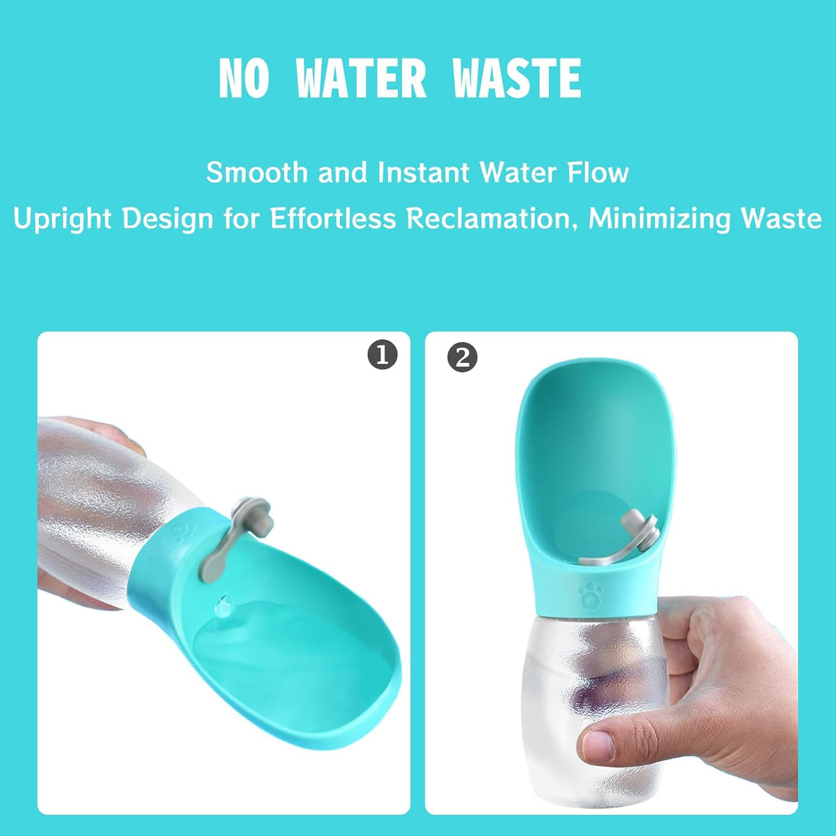 Kalimdor Dog Water Bottle - 12oz / Sky Blue - image 2