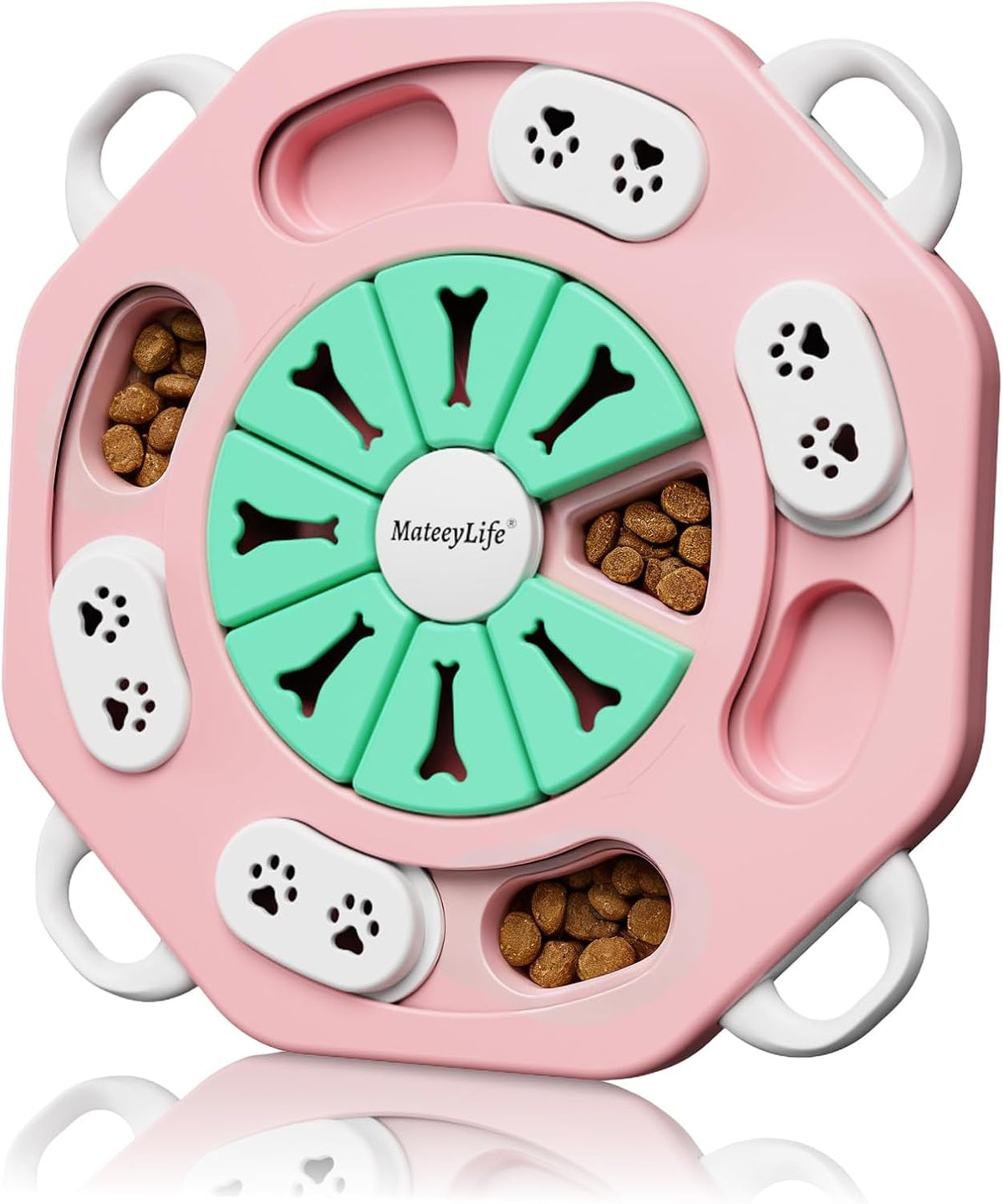 MateeyLife Dog Puzzle Toy, Puppy Enrichment Toys for IQ Training – Essentials for Dogs - L1, Pink