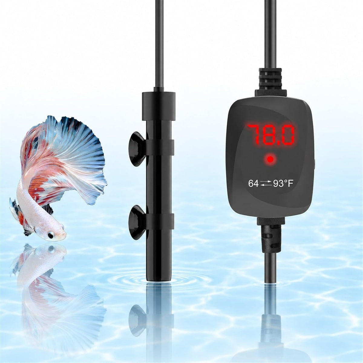 10W USB 5V/2A Alumina Ceramic Super Mini Betta Heater for Tanks ≤ 1 - For Tanks ≤ 5 Gal