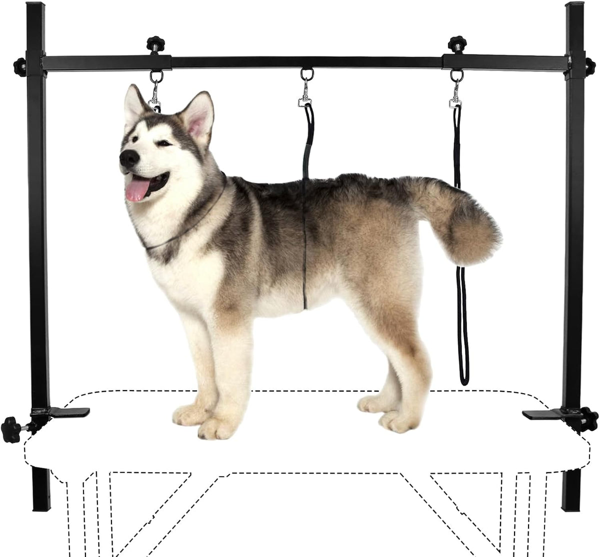 LEIBOU H-Shape Dog Grooming Arm Pet Supplies Grooming Table Arm - H-Shape Arm